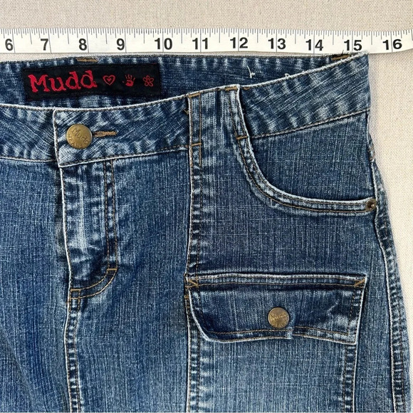 Mudd Women’s Blue Jean Denim Skirt Size 9 - Picture 6 of 7